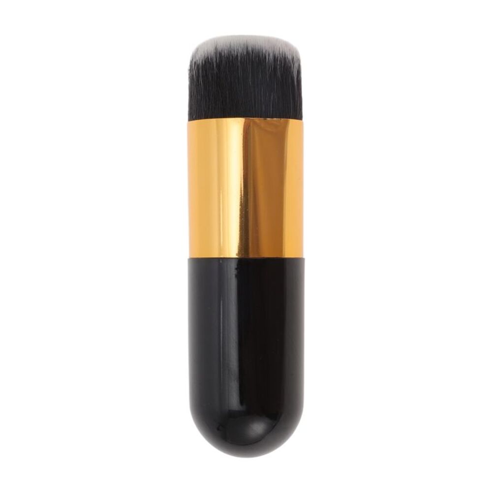 Makeup Cosmetic Brush Small Black Gold Tone